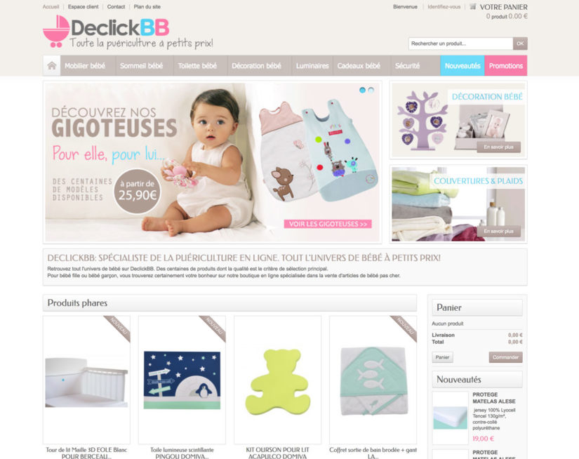 Création site dropshipping bebe