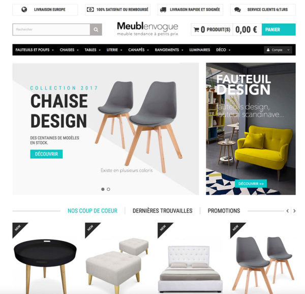 site mobilier dropshipping